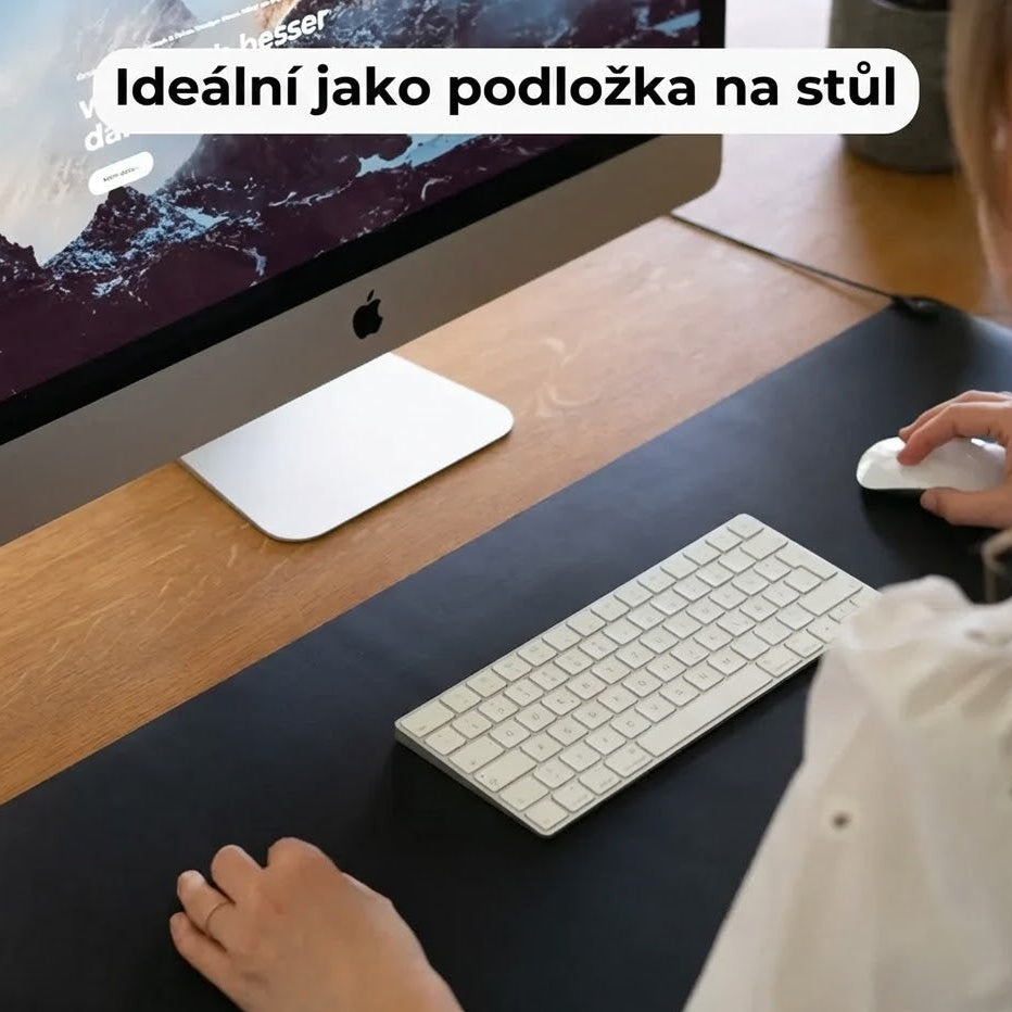 Použití uzemňovací podložky při práci u počítače v domácí kanceláři
